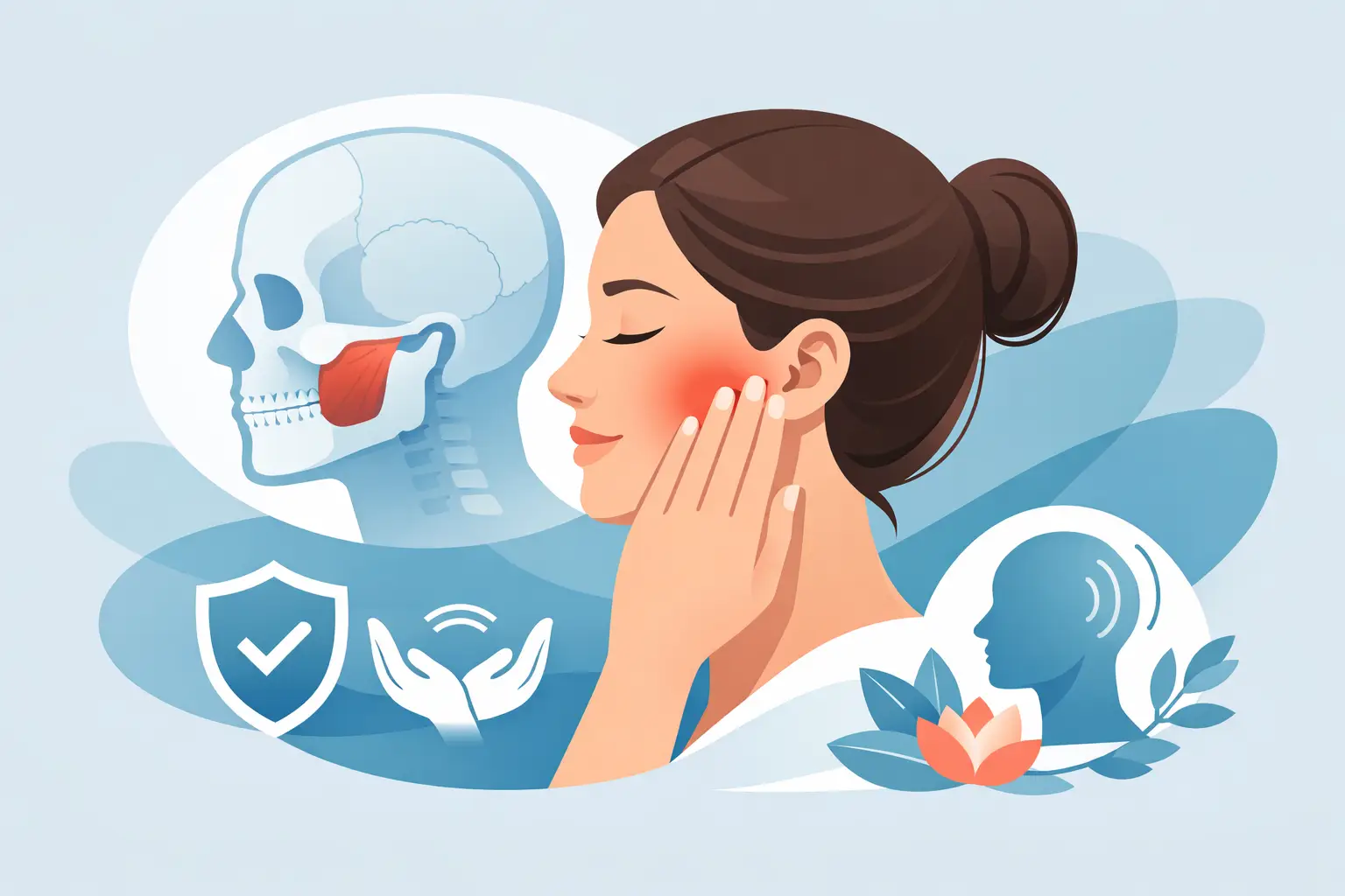 Como aliviar tensão mandibular muscular com segurança