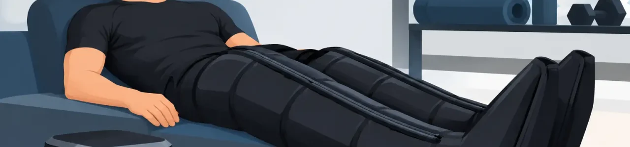 Bota pneumática para recuperação pós-treino