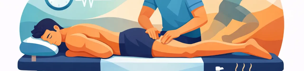 Massagem desportiva para recuperação muscular